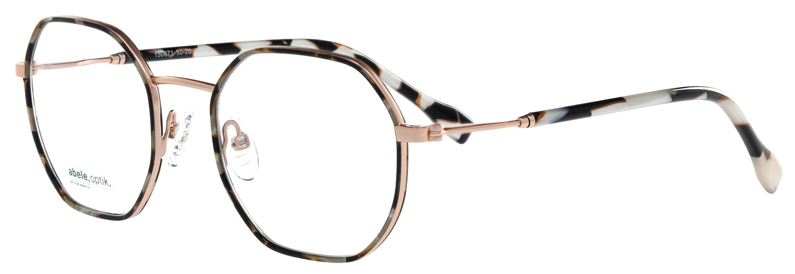 abele optik Brille roségold/braun 150671
